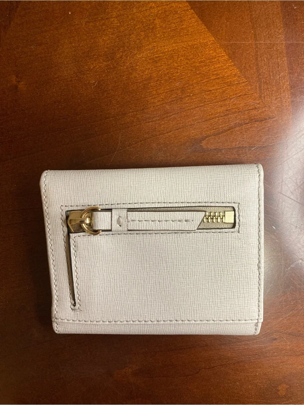 Dooney & Bourke Italian Saffiano Small Flap Wallet Smoke Gray W2SAF1106
